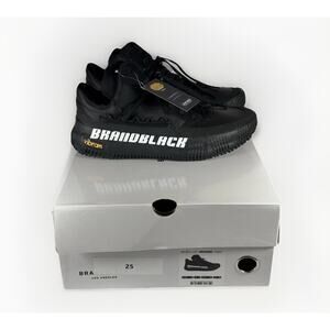 Brandblack Rare Metal II Luxe Black M555BB Vibram Sneakers Men's US 8 New‎ Box